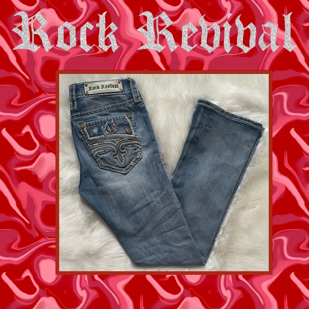 ⚜️Rock Revival Bootcut Jeans⚜️  28x30.  LIKE NEW!!